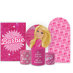 Kit Capa Painel Completo Decoração Festa Barbie - Loja | Bibi Painéis