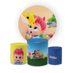 Kit Capa Painel Redondo + Trio Cilindros Decoração... - Loja | Bibi Painéis