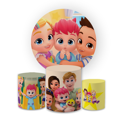 Kit Capa Painel Redondo + Trio Cilindros Decoração... - Loja | Bibi Painéis