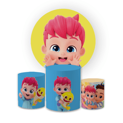 Kit Capa Painel Redondo + Trio Cilindros Decoração... - Loja | Bibi Painéis