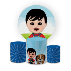 Kit Capa Painel Redondo + Trio Cilindros Decoração... - Loja | Bibi Painéis