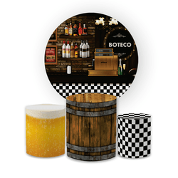 Kit Capa Painel Redondo + Trio Cilindros Decoração... - Loja | Bibi Painéis