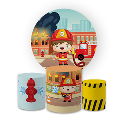 Kit Capa Painel Redondo + Trio Cilindros Decoração... - Loja | Bibi Painéis