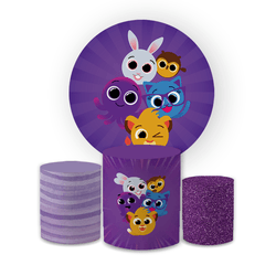 Kit Capa Painel Redondo + Trio Cilindros Decoração... - Loja | Bibi Painéis
