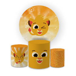 Kit Capa Painel Redondo + Trio Cilindros Decoração... - Loja | Bibi Painéis