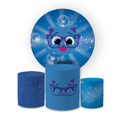 Kit Capa Painel Redondo + Trio Cilindros Decoração... - Loja | Bibi Painéis