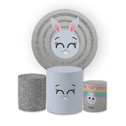 Kit Capa Painel Redondo + Trio Cilindros Decoração... - Loja | Bibi Painéis