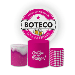 Kit Capa Painel Redondo + Trio Cilindros Decoração... - Loja | Bibi Painéis