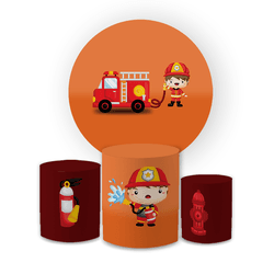 Kit Capa Painel Redondo + Trio Cilindros Decoração... - Loja | Bibi Painéis