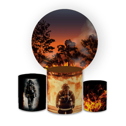 Kit Capa Painel Redondo + Trio Cilindros Decoração... - Loja | Bibi Painéis