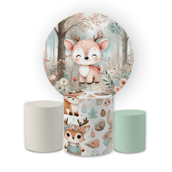 Kit Capa Painel Redondo + Trio Cilindros Decoração... - Loja | Bibi Painéis