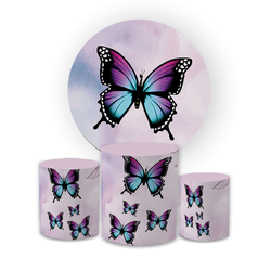 Kit Capa Painel Redondo + Trio Cilindros Decoração... - Loja | Bibi Painéis