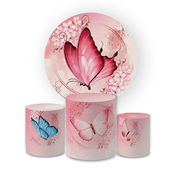 Kit Capa Painel Redondo + Trio Cilindros Decoração... - Loja | Bibi Painéis