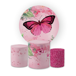 Kit Capa Painel Redondo + Trio Cilindros Decoração... - Loja | Bibi Painéis