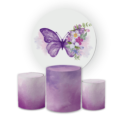 Kit Capa Painel Redondo + Trio Cilindros Decoração... - Loja | Bibi Painéis