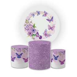 Kit Capa Painel Redondo + Trio Cilindros Decoração... - Loja | Bibi Painéis
