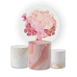 Kit Capa Painel Redondo + Trio Cilindros Decoração... - Loja | Bibi Painéis