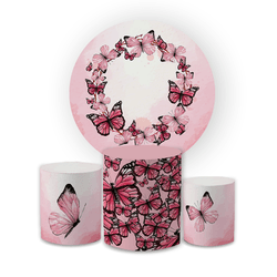 Kit Capa Painel Redondo + Trio Cilindros Decoração... - Loja | Bibi Painéis