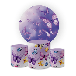 Kit Capa Painel Redondo + Trio Cilindros Decoração... - Loja | Bibi Painéis