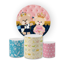 Kit Capa Painel Redondo + Trio Cilindros Decoração... - Loja | Bibi Painéis