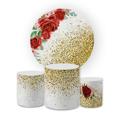 Kit Capa Painel Redondo + Trio Cilindros Decoração... - Loja | Bibi Painéis