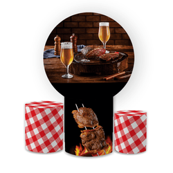 Kit Capa Painel Redondo + Trio Cilindros Decoração... - Loja | Bibi Painéis