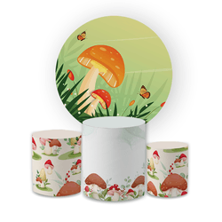 Kit Capa Painel Redondo + Trio Cilindros Decoração... - Loja | Bibi Painéis