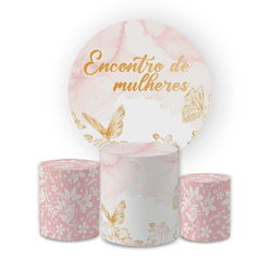 Kit Capa Painel Redondo + Trio Cilindros Decoração... - Loja | Bibi Painéis