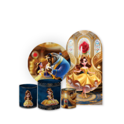 Kit Capa Painel Redondo + Trio Cilindros Decoração... - Loja | Bibi Painéis