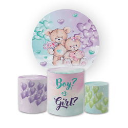 Kit Capa Painel Redondo + Trio Cilindros Decoração... - Loja | Bibi Painéis