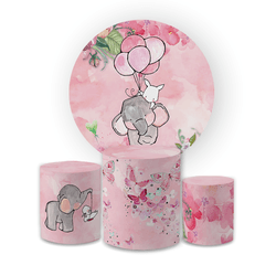 Kit Capa Painel Redondo + Trio Cilindros Decoração... - Loja | Bibi Painéis