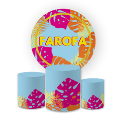 Kit Capa Painel Redondo + Trio Cilindros Decoração... - Loja | Bibi Painéis