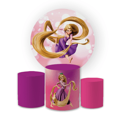 Kit Capa Painel Redondo + Trio Cilindros Decoração... - Loja | Bibi Painéis