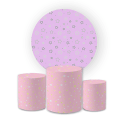 Kit Capa Painel Redondo + Trio Cilindros Decoração... - Loja | Bibi Painéis