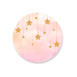 Painel Redondo Decoração Estrelas - Loja | Bibi Painéis