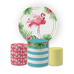 Kit Capa Painel Redondo + Trio Cilindros Decoração... - Loja | Bibi Painéis