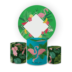 Kit Capa Painel Redondo + Trio Cilindros Decoração... - Loja | Bibi Painéis
