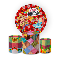Kit Capa Painel Redondo + Trio Cilindros Decoração... - Loja | Bibi Painéis