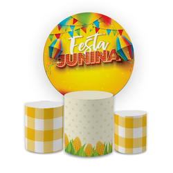 Kit Capa Painel Redondo + Trio Cilindros Decoração... - Loja | Bibi Painéis