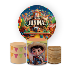 Kit Capa Painel Redondo + Trio Cilindros Decoração... - Loja | Bibi Painéis