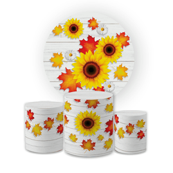 Kit Capa Painel Redondo + Trio Cilindros Decoração... - Loja | Bibi Painéis