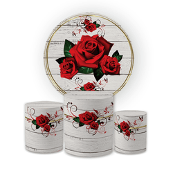 Kit Capa Painel Redondo + Trio Cilindros Decoração... - Loja | Bibi Painéis