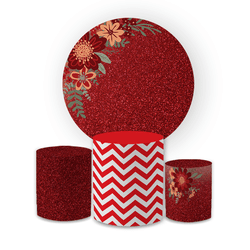 Kit Capa Painel Redondo + Trio Cilindros Decoração... - Loja | Bibi Painéis