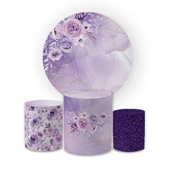 Kit Capa Painel Redondo + Trio Cilindros Decoração... - Loja | Bibi Painéis