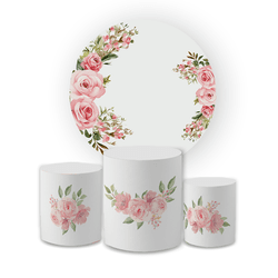 Kit Capa Painel Redondo + Trio Cilindros Decoração... - Loja | Bibi Painéis