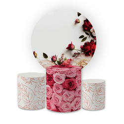Kit Capa Painel Redondo + Trio Cilindros Decoração... - Loja | Bibi Painéis