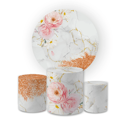 Kit Capa Painel Redondo + Trio Cilindros Decoração... - Loja | Bibi Painéis