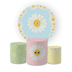 Kit Capa Painel Redondo + Trio Cilindros Decoração... - Loja | Bibi Painéis