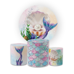 Kit Capa Painel Redondo + Trio Cilindros Decoração... - Loja | Bibi Painéis