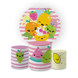 Kit Capa Painel Redondo + Trio Cilindros Decoração... - Loja | Bibi Painéis